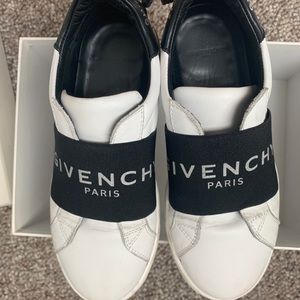 Givenchy black and white slip on sneakers